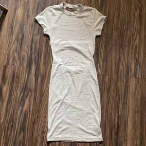 Fashion nova open back grey body on dress size M